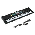 thumbnail image 4 of Teclado Electrónico de Música Digital de 61 Teclas, Teclado, Piano Eléctrico, Regalos para Niños , Blanco negro, 4 of 9