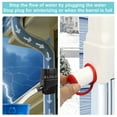 thumbnail image 4 of Rainwater Collection System Fits 2 x 3 Inches Residential Downspouts Rain Barrel Diverter Kit with Adjustable Hose, Black, 4 of 10