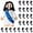 Blue, variant on 25 Pcs LittleJesus Figures Original Design Jesus Love You Mini Rubber Jesus Toys to Hide and Seek Religious Party Favors Sunday School Baptism Gifts Stuffers-(Purple)