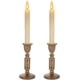 thumbnail image 1 of Candelabro vintage para velas cónicas, candelabro antiguo de poliresina de bronce envejecido, juego de 2 para velas cónicas, para mesa de repisa de la habitación del hogar, 1 of 5