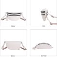 thumbnail image 4 of Bolso cruzado informal para mujer, riñonera con correa para guitarra, riñonera para niña (blanco), 4 of 9