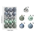 thumbnail image 3 of 30 Pcs Christmas Balls Gift Box Set - Colorful Painted Hanging Ornaments for Christmas Tree, Weddings & Parties, Gray Plastic Decorations, 3 of 5