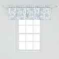 thumbnail image 2 of Ambesonne Winter Valance Pack of 2, Noel Snowflakes Christmas, 54"X18", Blue Grey and White, 2 of 4