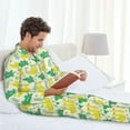 thumbnail image 6 of Bingfone Men's Pajama Set 2 Piece Loungewear PJs, Long Sleeve with Pajama Pants- crocodile and duck-XX-Large, 6 of 7