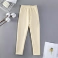 thumbnail image 7 of yocbz Girl Winter Thick Warm Pant Printing Fleece Lined Legging Tight Beige,Size for 13-14 Years, 7 of 7