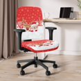 thumbnail image 6 of FUIALDOLG Christmas Computer Office Chair Covers, Pack of 2 Stretchable Durable Protectors for Women, Anti-Dust Slipcovers for High Back Armchair, 6 of 8