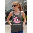 thumbnail image 2 of Breast Cancer Support Faith Hope Love Sunflower Daisy Women's Tank Top, XL, H. Charcoal, 2 of 5
