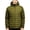 Coffee, variant on Men's Lightweight Puffer Jackets, Water-Resistant Casual Winter Hooded Coat, Travel