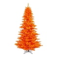 thumbnail image 1 of Vickerman 108" Plastic Fir Unlit Artificial Christmas Tree in Orange, 1 of 2