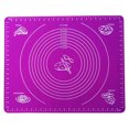 thumbnail image 1 of 2 Pcs Pastry Mat Extra Large Thick Silicone Baking Mat with Measurements Non Stick Non Pastry Rolling Mat - 50x40cm (Purple), 1 of 6