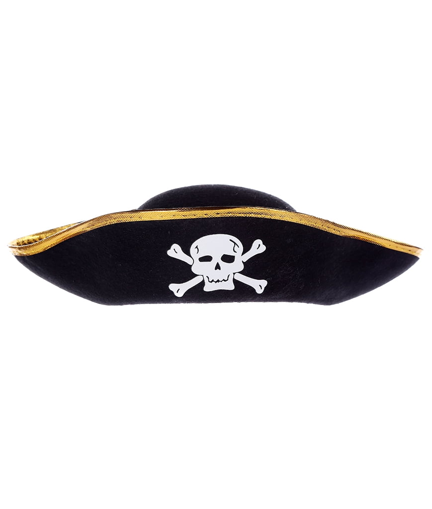 Fun Central (AU003) 1 pc Child Size Felt Pirate Party Hat, Felt Pirate