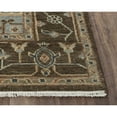 thumbnail image 3 of Alora Decor Abby 6' x 9' Traditional Dk. Brown/Brown/Blue Hand Knotted Area Rug, 3 of 4