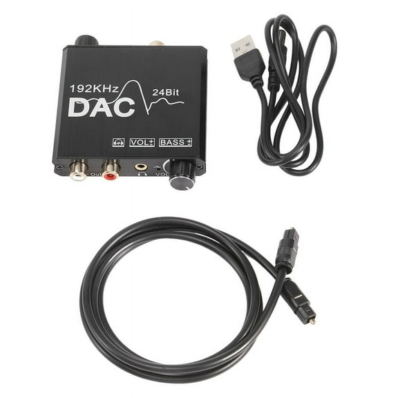 192KHz Digital to Analog Audio Converter with and Volume Adjustment,Digital SPDIF/Optical/Coaxial Stereo