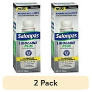 (2 pack) Salonpas lidocaine plus roll on pain relieving 4% lidocaine 3oz each