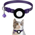 thumbnail image 1 of Pet Safety Reflective Collar Adjustable Footprint Print Pet Necklace With Bells Compatible For, 1 of 9