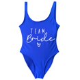 thumbnail image 1 of S-3xl Gold Print Team Bride One-piece Swimsuit Squad Women Swimwear Bachelorette Party Swimsuit Summer Beatchwear Bathing Suit, 1 of 4