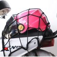 thumbnail image 3 of correas de equipaje para casco cuerda elástica 2 redes elásticas de carga para motocicleta de 15x15 pulgadas malla de 2x2 pulgadas con 12 ganchos de plástico ajustables JFHHH pequeña, 3 of 4