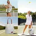 thumbnail image 6 of LUZZ Tennis Pickleball Bag Tote Shoulder Bag Versatile Sports Bag Present for Men Women Cream White Bag, 6 of 9