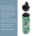 thumbnail image 3 of Highland Home "Tropical Leaves" 17 oz. Double Wall Stainless Steel Tumbler w/Lid, 3 of 6