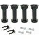 thumbnail image 1 of 4-Pack Adjustable Plastic Legs, Black, 100mm with Accessories for Kitchen and Bathroom., 1 of 4