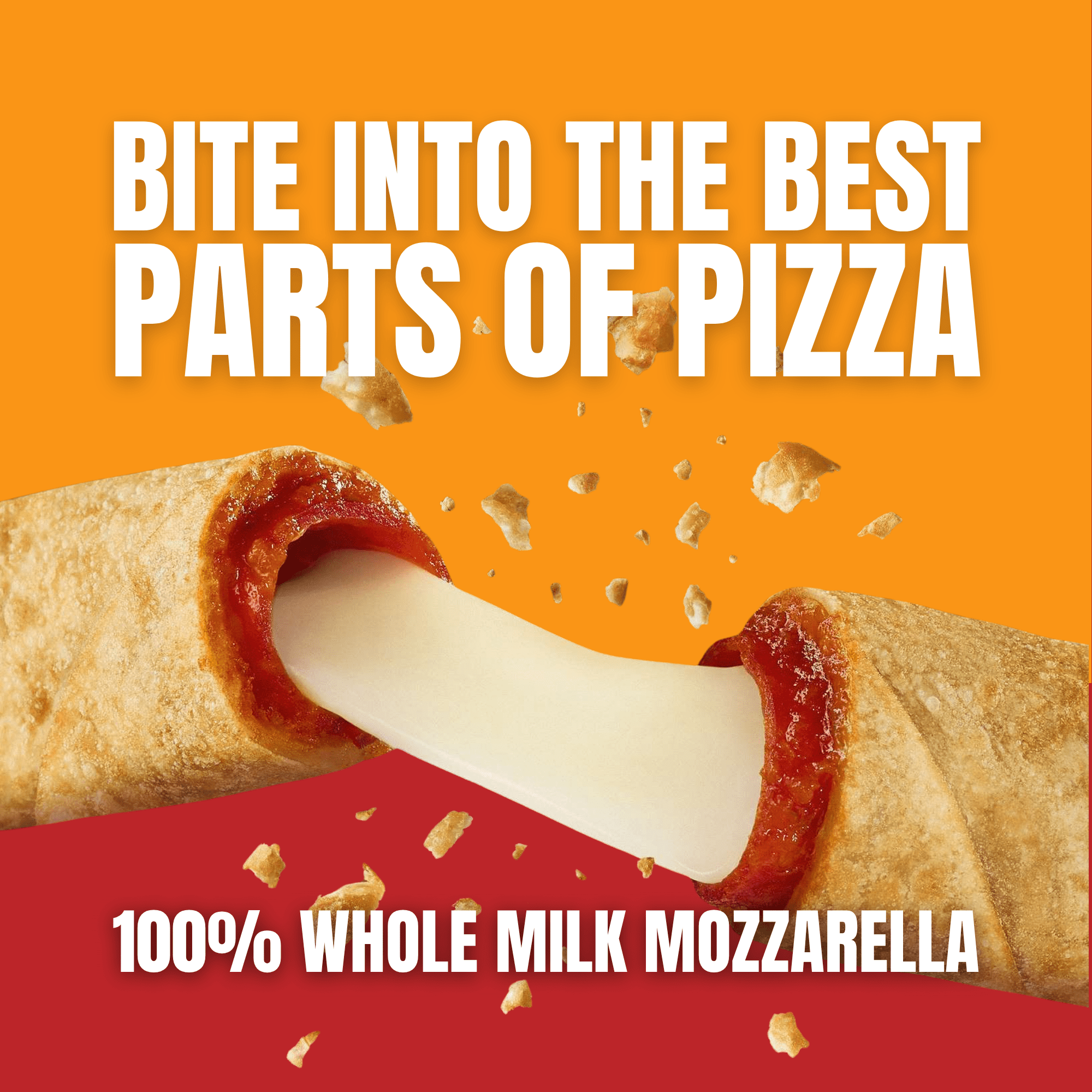 Original Pizza Logs Pepperoni, Frozen Snacks, Air Fryer & Oven-Ready, 11.6oz, 6 Count, Frozen Snacks & Appetizers