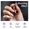 thumbnail image 4 of Gellen Cat Eye Gel Nail Polish, 18ml Gel Polish with Magnet Stick, Magnetic Shimmer Glitter Holographic Nail Polish Soak Off LED Gel for Nail Art DIY, Elegant Purple, 4 of 9