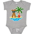 thumbnail image 3 of Inktastic Reindeer on the Beach with Palm Tree Boys or Girls Baby Bodysuit, 3 of 5
