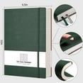 thumbnail image 2 of Large A4 Notebook College Ruled - 320 Pages Thick Journal for Women and Men, 8.5''×11'', 100gsm Thick Lined Paper, Leather Softcover, for Writing Work School - Green, 2 of 8