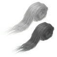 thumbnail image 1 of Uxcell 2 Pcs 59" x 2" Plush Faux Fur Fabric Precut Strips, Grey/Light Grey, 1 of 6