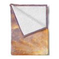 thumbnail image 2 of Retro Soft Flannel Fleece Throw Blanket, Liberty American Freedom on NYC Sunset River Skyscraper, Cozy Plush for Indoor and Outdoor Use, 50" x 70", Yellow White, by Ambesonne, 2 of 5