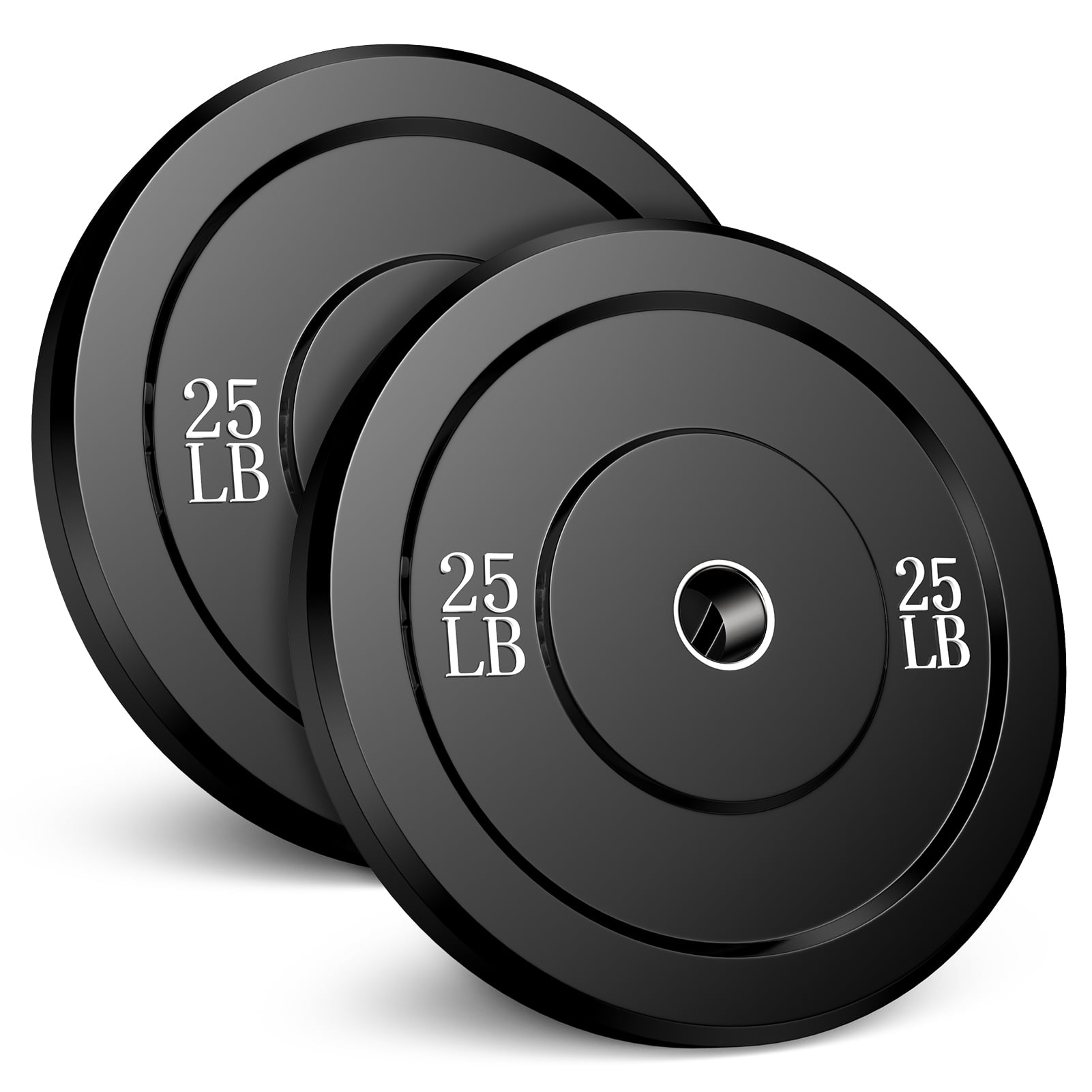 GIKPAL 100lbs Weight Plates 2 Inch Rubber Coated Olympic Weight Plate