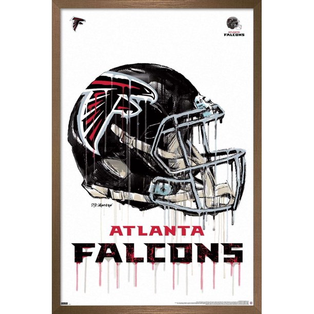 Atlanta Falcons Vintage Nfl Art Canvas Print / Canvas Art by Joe