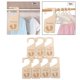 thumbnail image 3 of Divisores de armario,Armario de madera para bebés Divisores de armario para ropa,Tamaño de la ropa Percha Organizador Guardería Armario,Divisores de suspensión para decoración de CUTICAT Divisores de armario, 3 of 8
