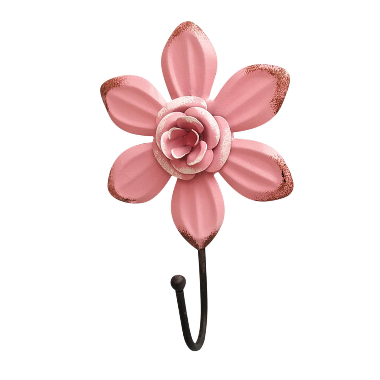 Decorative Wall Hooks Decor Decorative Wall Hanger Art Flower Iron Hook