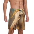 thumbnail image 2 of Sikiie Rainbow White Horse Mens Pajama Shorts, Lightweight Lounge Pant with Pockets Soft Sleep Pj Shorts for MenX-Large, 2 of 6