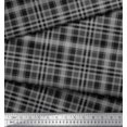 thumbnail image 2 of Soimoi Modal Satin Fabric Gingham Check Print Sewing Fabric Yard 42 Inch Wide, 2 of 3