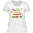 thumbnail image 3 of Inktastic Happy 100th Day of School Women's Plus Size T-Shirt, 3 of 5
