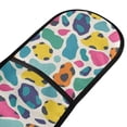 thumbnail image 2 of Dailycode Double Sided Oven Mitt with Loop Heat Resistant Kitchen Long Potholders 7" x 35" Minimalistic Colorful Leopard, 2 of 6