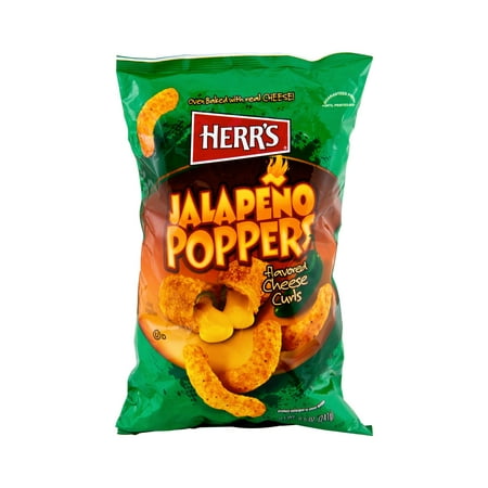 Herr's Jalapeno Popper Cheese Curls - 8.5 Oz. (4 (Best Store Bought Jalapeno Poppers)