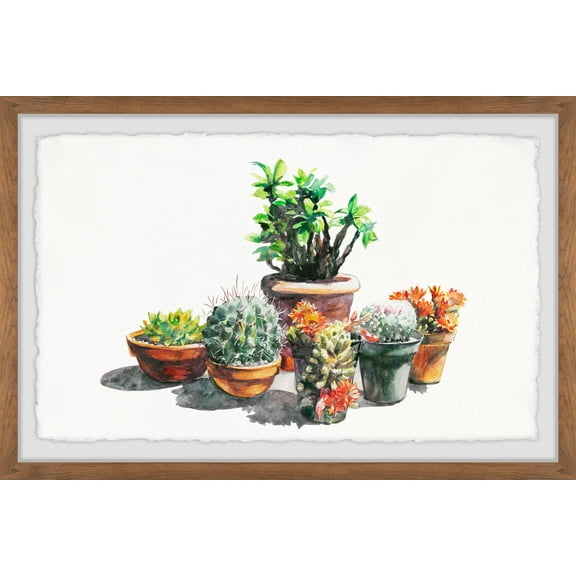 Marmont Hill Potted Plant Arrangement Framed Wall Art