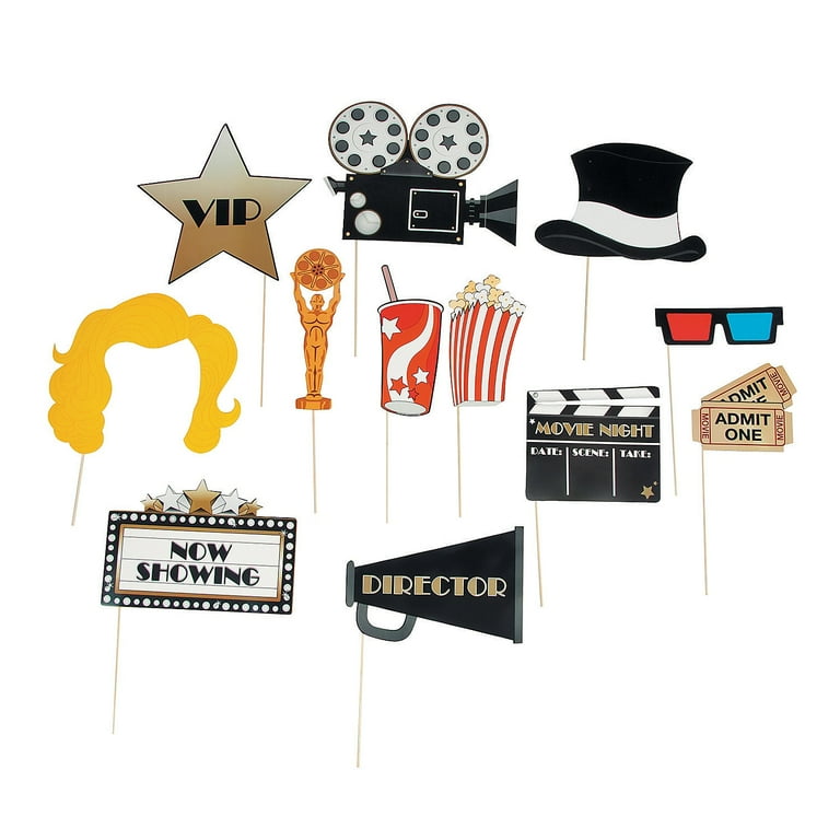 Movie night photo booth props online