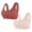Sports Bras for Women-Wine, variant on Homenesgenics 2 Pack Womens Bras No Wire Bralette for Women Padded Women's Solid Color without Steel Rims Front Opening Buckle Gathered and Push Up Large Bra Red L