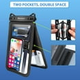 thumbnail image 2 of TJS [2 Pack] Up to 10.5" Double Space Large Waterproof Phone Pouch Bag with Lanyard, IPX8 Waterproof Cellphone Dry Bag Case for iPhone 15 Pro Max, 2 of 7