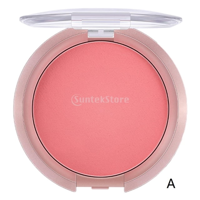 Rubor facial suave de larga duración, ligero, cosmético mate, portátil, rubor, reparadora para maquillaje, mejillas, clavícula, , niño, n , Yinane Colorete de maquillaje