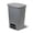 Gray, variant on Danniu 13 Gallon Trash Can | Plastic Kitchen Waste Bin with Odor Protection of Lid | Hands Free with Step On Foot Pedal and Garbage Bag Rings, Black