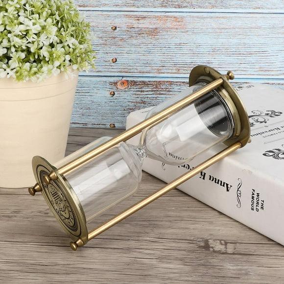 Sand Timer, Hourglass Timer Decorative Hourglass Sand Timer Sandglass Clock with Metal Frame for Kids Games Classroom Home Kitchen Office Decoration