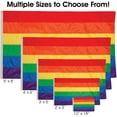thumbnail image 5 of In the Breeze 3701 — Rainbow Grommet Flag - 4 x 6 Feet, Colorful, Pride Flag, 5 of 6