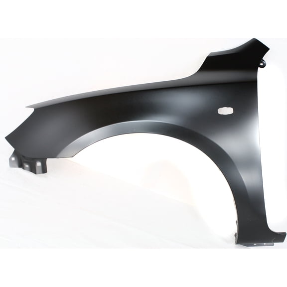 Fender Compatible with 2004-2009 Mazda 3 Front, Driver Side 4-Door, Hatchback Primed With turn signal light hole