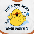 thumbnail image 4 of Inktastic Life's Ducky 1st Birthday Boys or Girls Baby Bib, 4 of 4