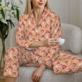 thumbnail image 6 of Daiia Mushroom for Women's Long-Sleeved Pajama Set – Soft & Comfortable Sleepwear Button-Up Pajamas Cozy Lounge Wear-Large, 6 of 7